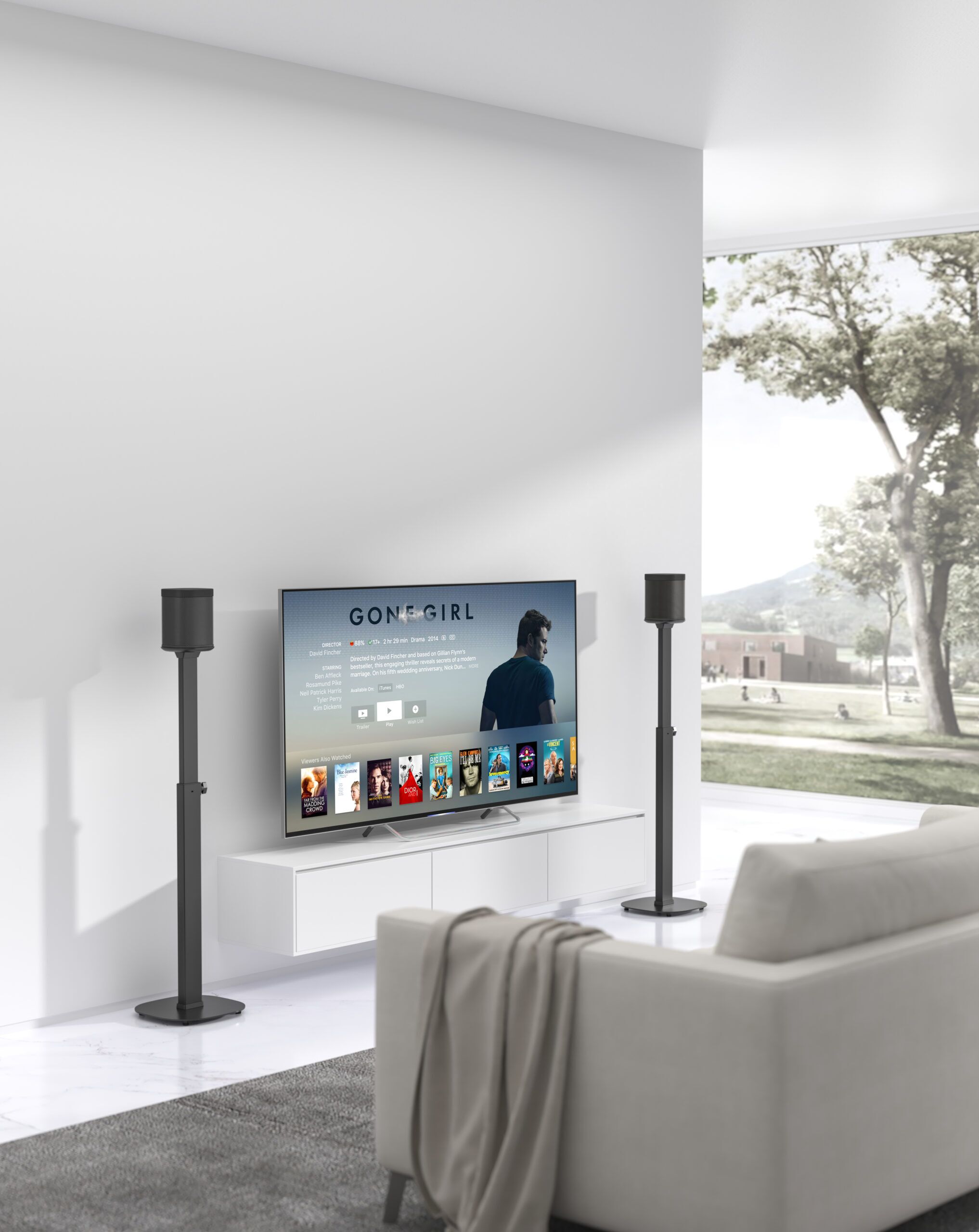 Telescopic fit active passive speaker 727-1171mm GKS-364S by Gecko Products